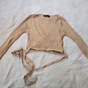 Wrap sweater